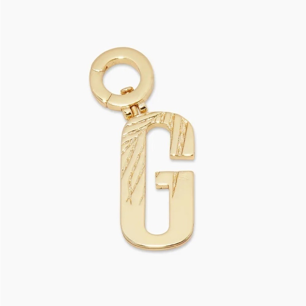 Gorjana New Parker Initial G‎ Charm 18k Gold Plated Brass